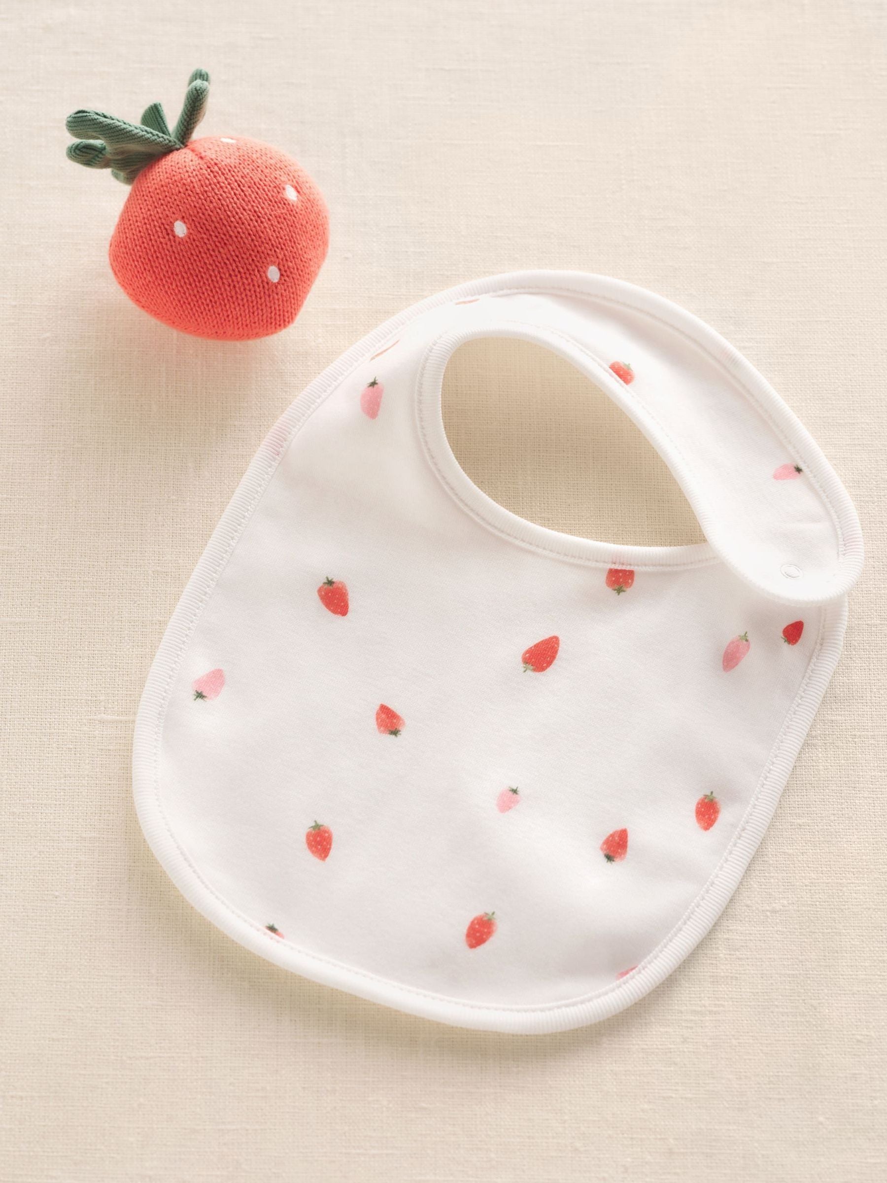 The White Company baby gift set strawberry print, UK version
