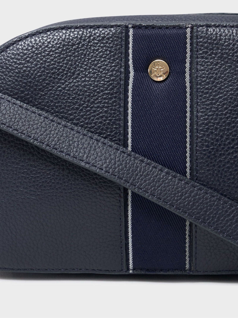 Crew Clothing blue heritage camera bag, imported from the UK