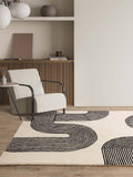 Asiatic Rugs Black Matrix Arches Wool Rug
