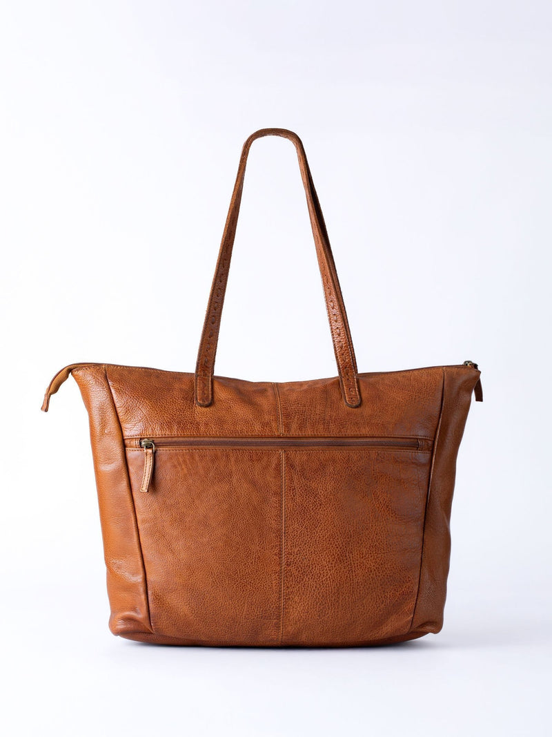 Lakeland Leather Brown Storrs woven tote bag, UK version