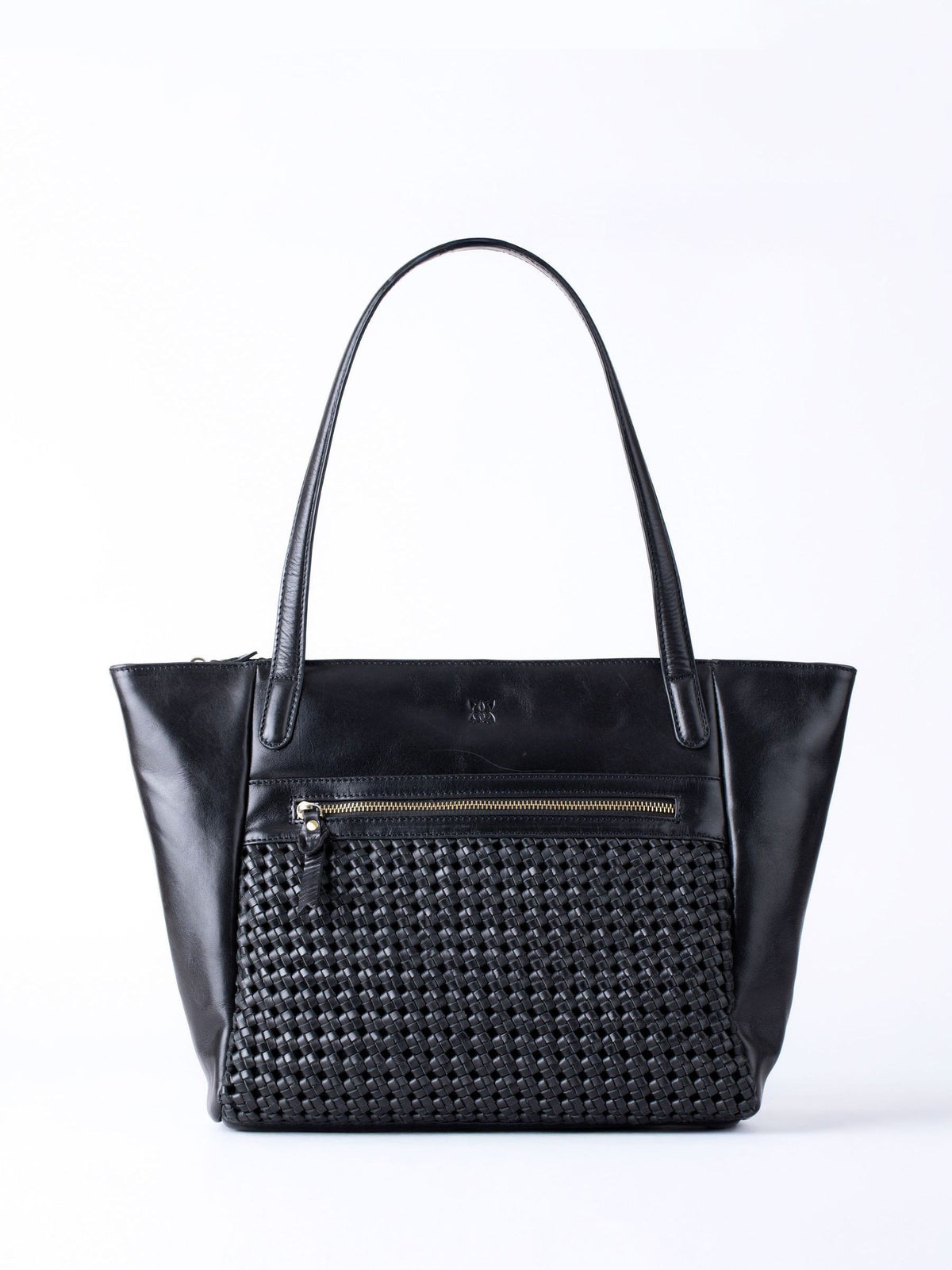 Lakeland Leather Brown Waverton Woven Tote Bag