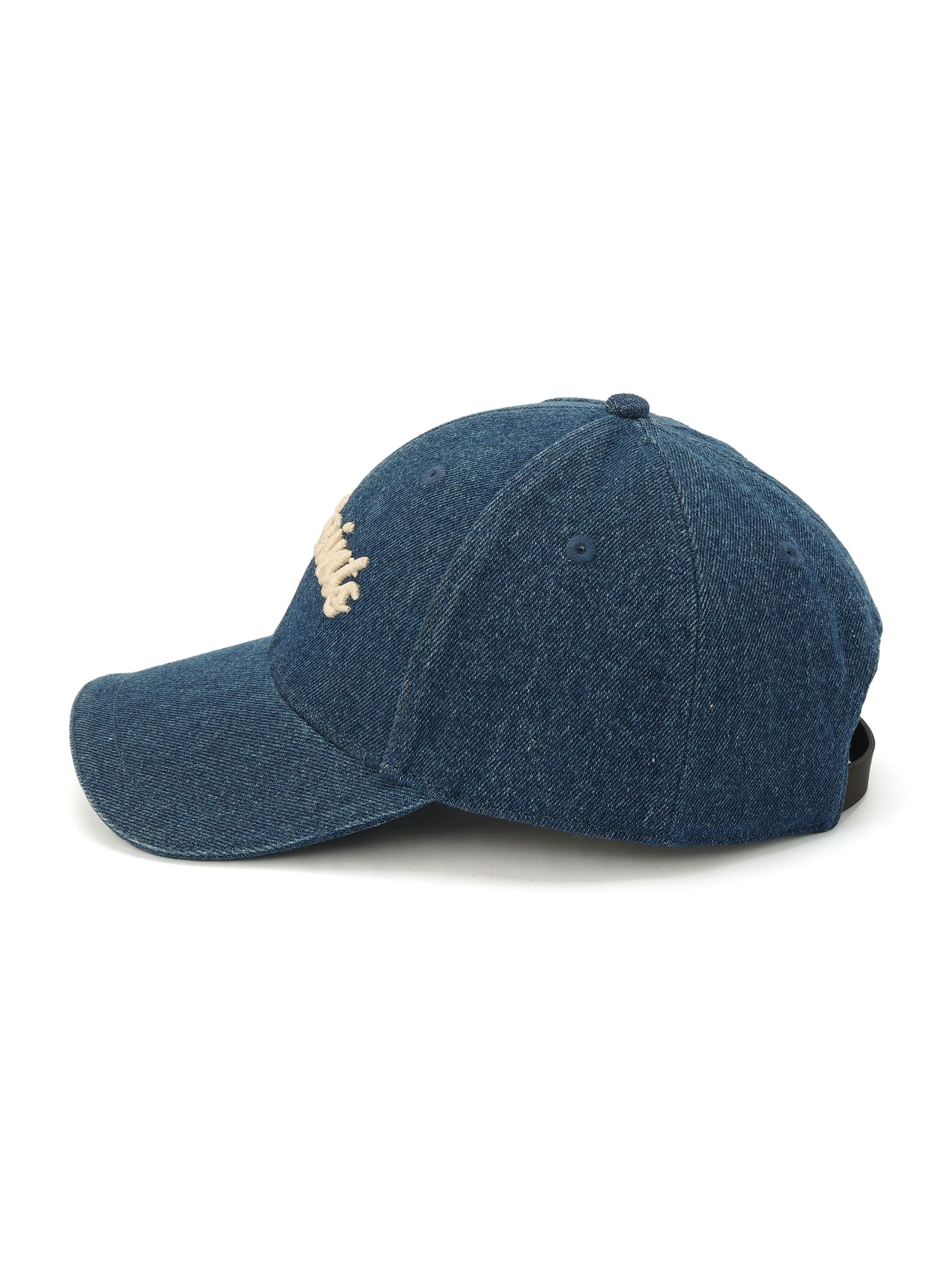 AllSaints blue denim baseball cap, imported from the UK