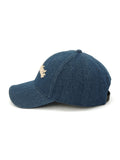AllSaints blue denim baseball cap, imported from the UK