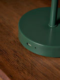 BHS Green Semi Dome USB-C Rechargeable Table Lamp
