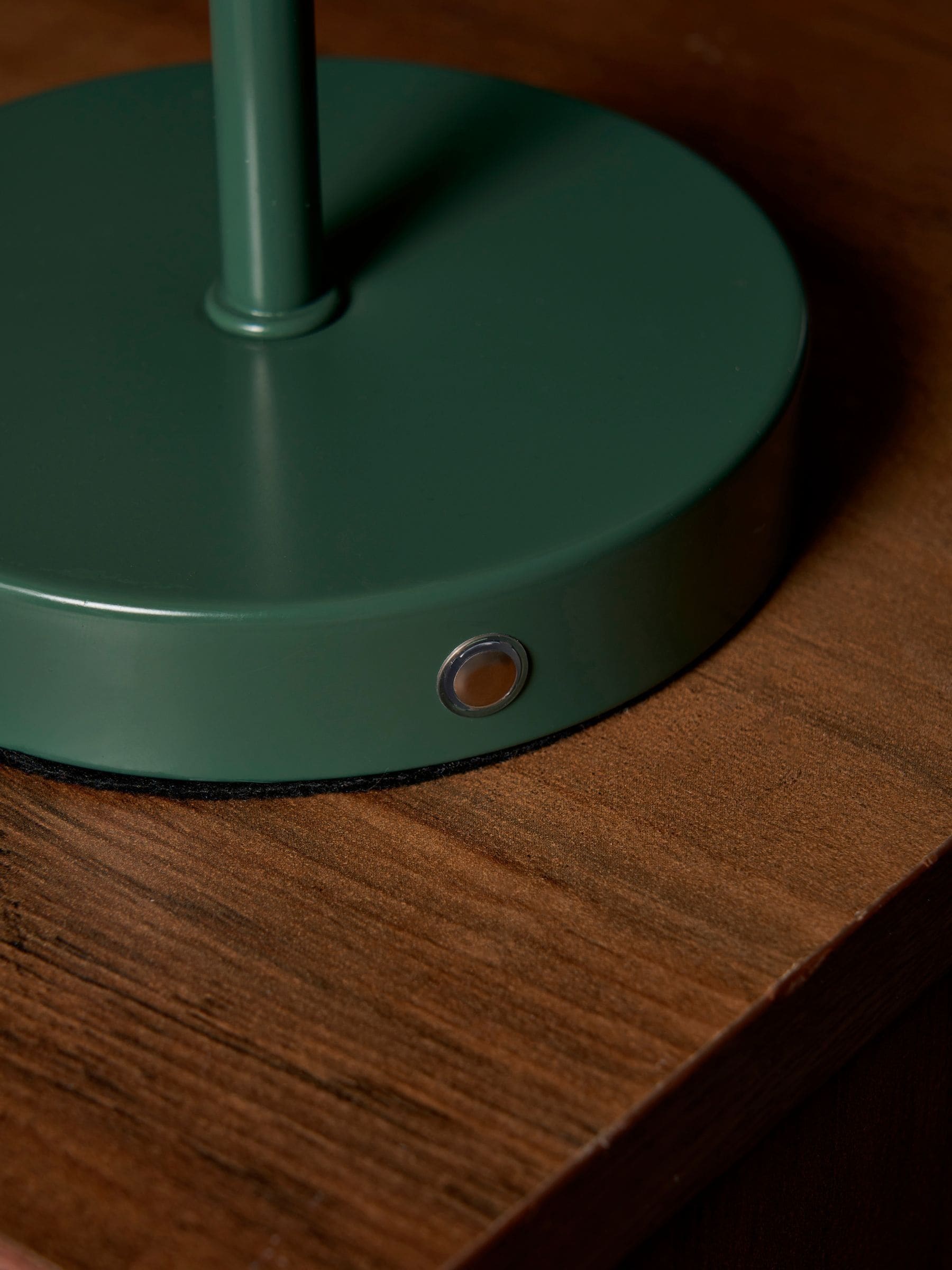 BHS Green Semi Dome USB-C Rechargeable Table Lamp