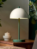 BHS Green Semi Dome USB-C Rechargeable Table Lamp