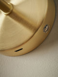 BHS satin brass USB-C rechargeable wall light, UK version