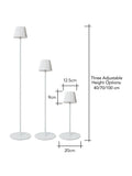 BHS White Esther USB-C rechargeable floor lamp, UK version