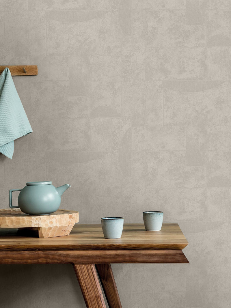 Galerie Wallcoverings Grey Terra Stone Clay Wallpaper Sample A4