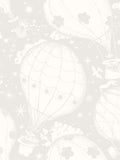 Galerie Resan wallpaper sample with hot air balloons, imported from the UK