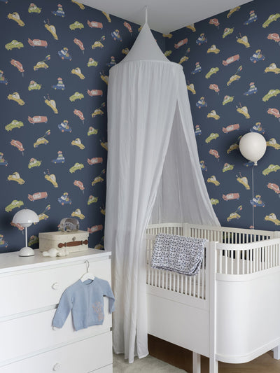 Next Galerie Blue Resan Kids Wallpaper Sample A4- Buy online at McGrocer