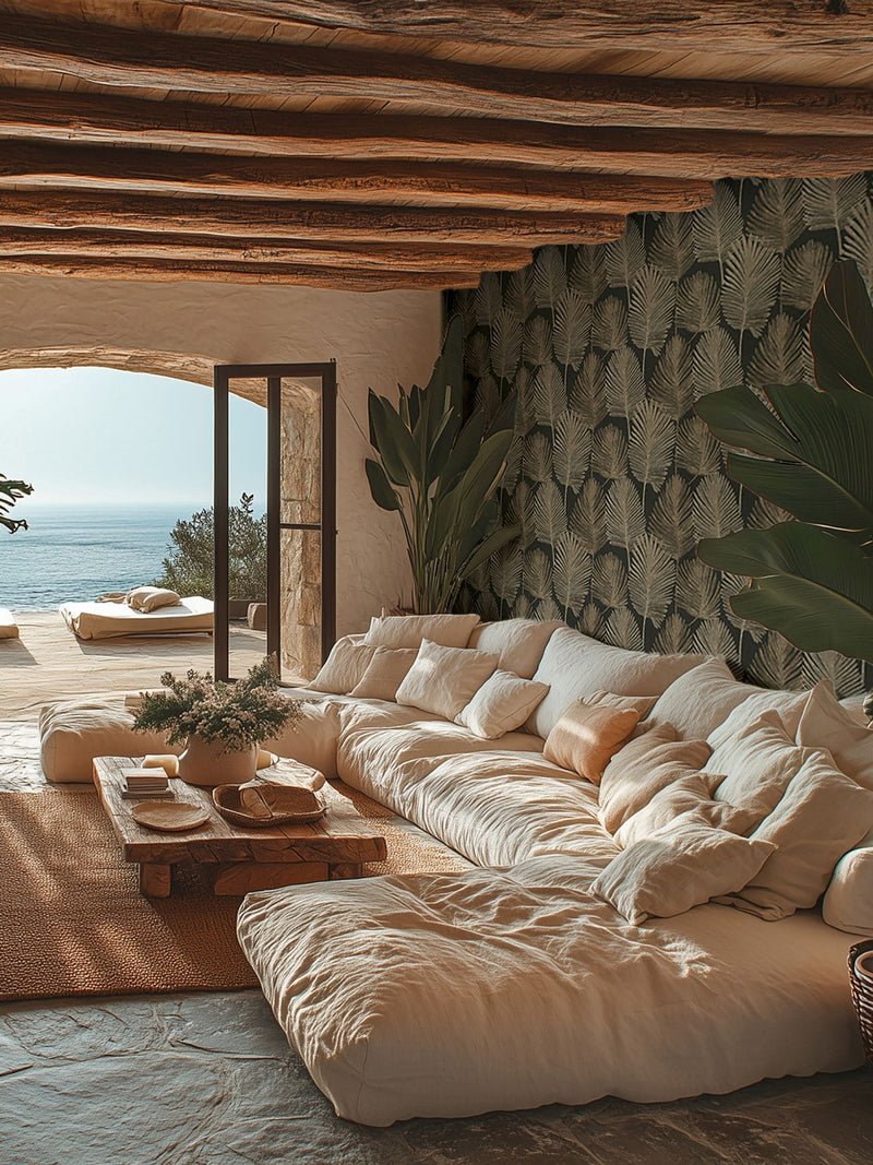 Galerie Wallcoverings Grey Horizon Tree Leaf A4 Wallpaper Sample