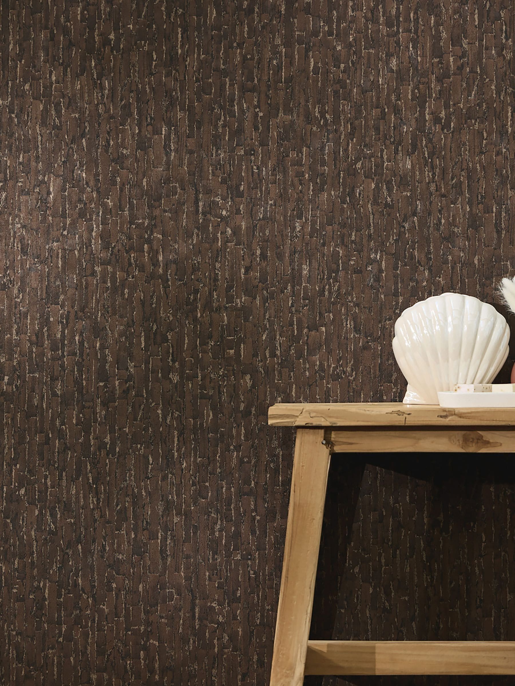 Galerie Wallcoverings Beige Horizon Wood A4 Wallpaper Sample