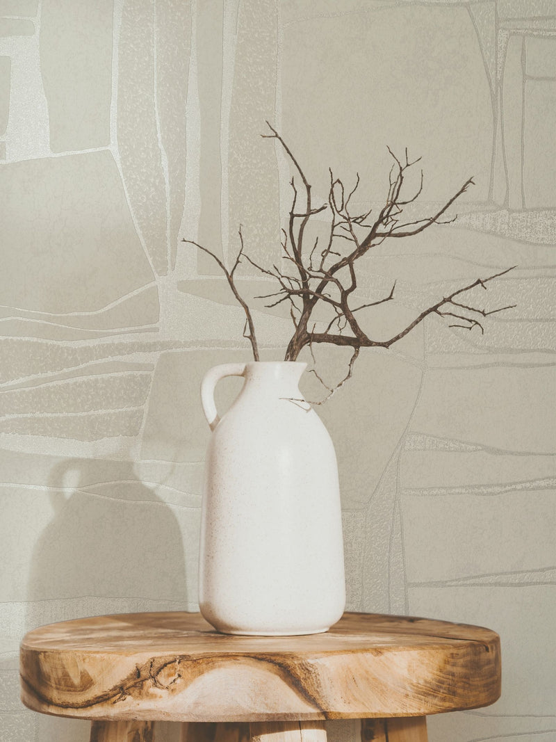 Galerie Wallcoverings Beige Terra Stone Clay A4 wallpaper sample (British brand)