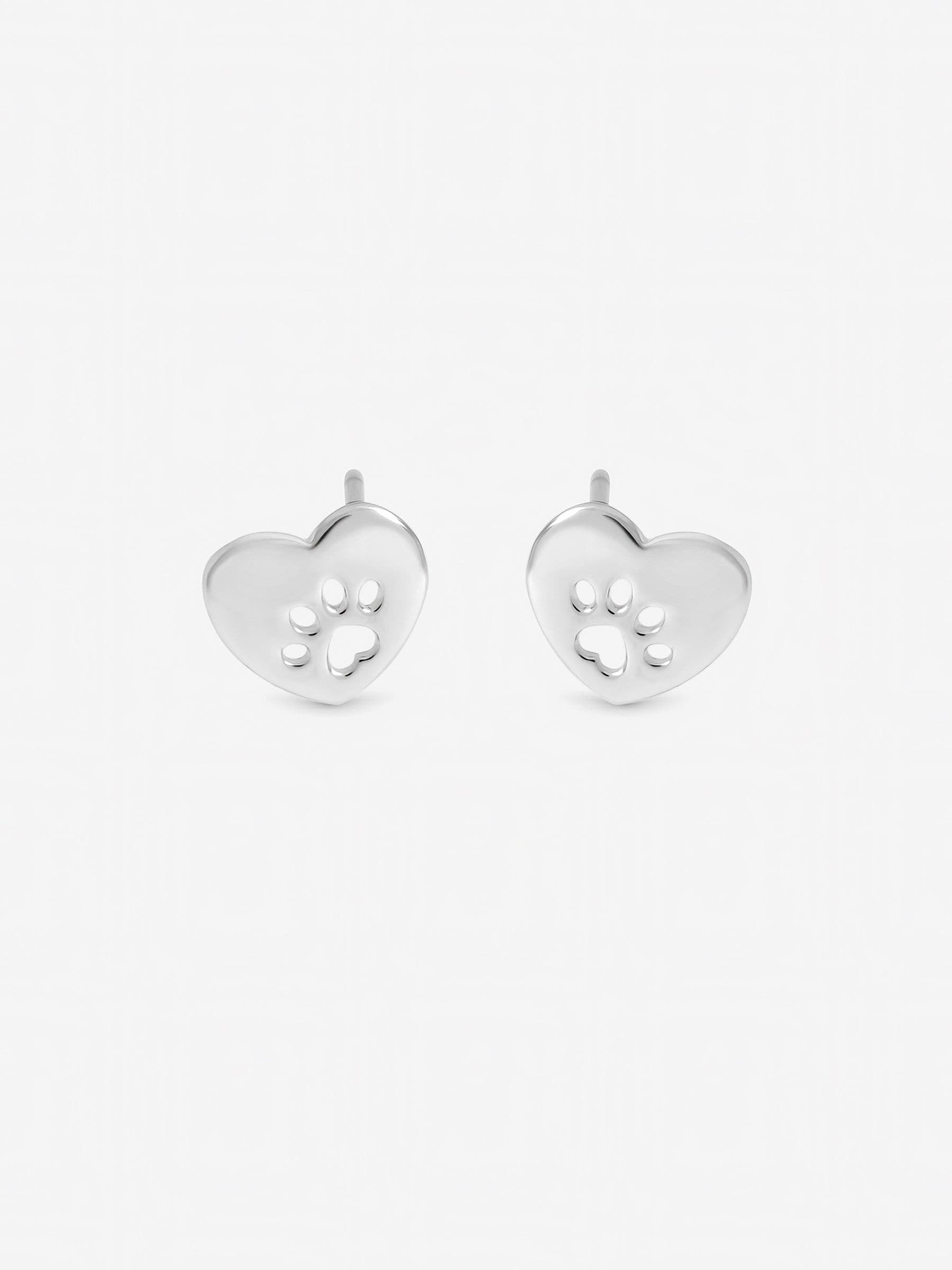 Inicio pawprint stud earrings gift pouch imported from the UK