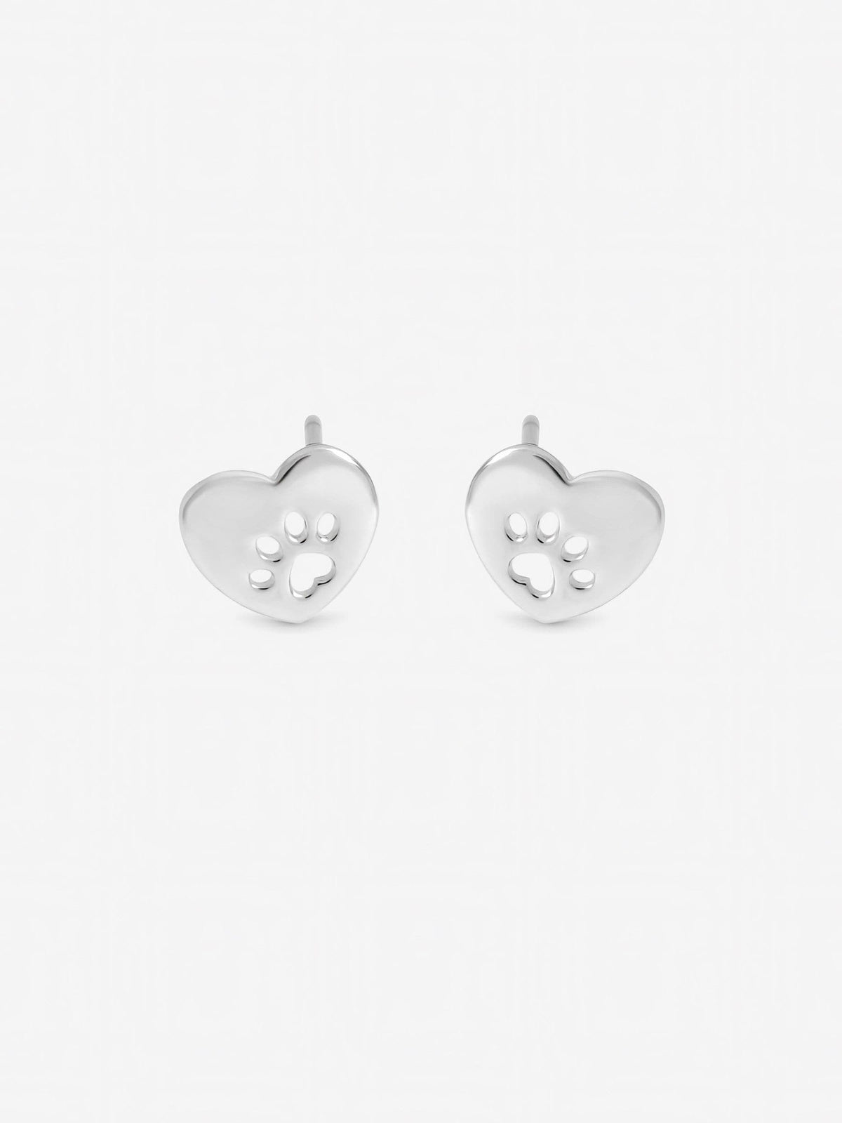 Inicio pawprint stud earrings gift pouch imported from the UK