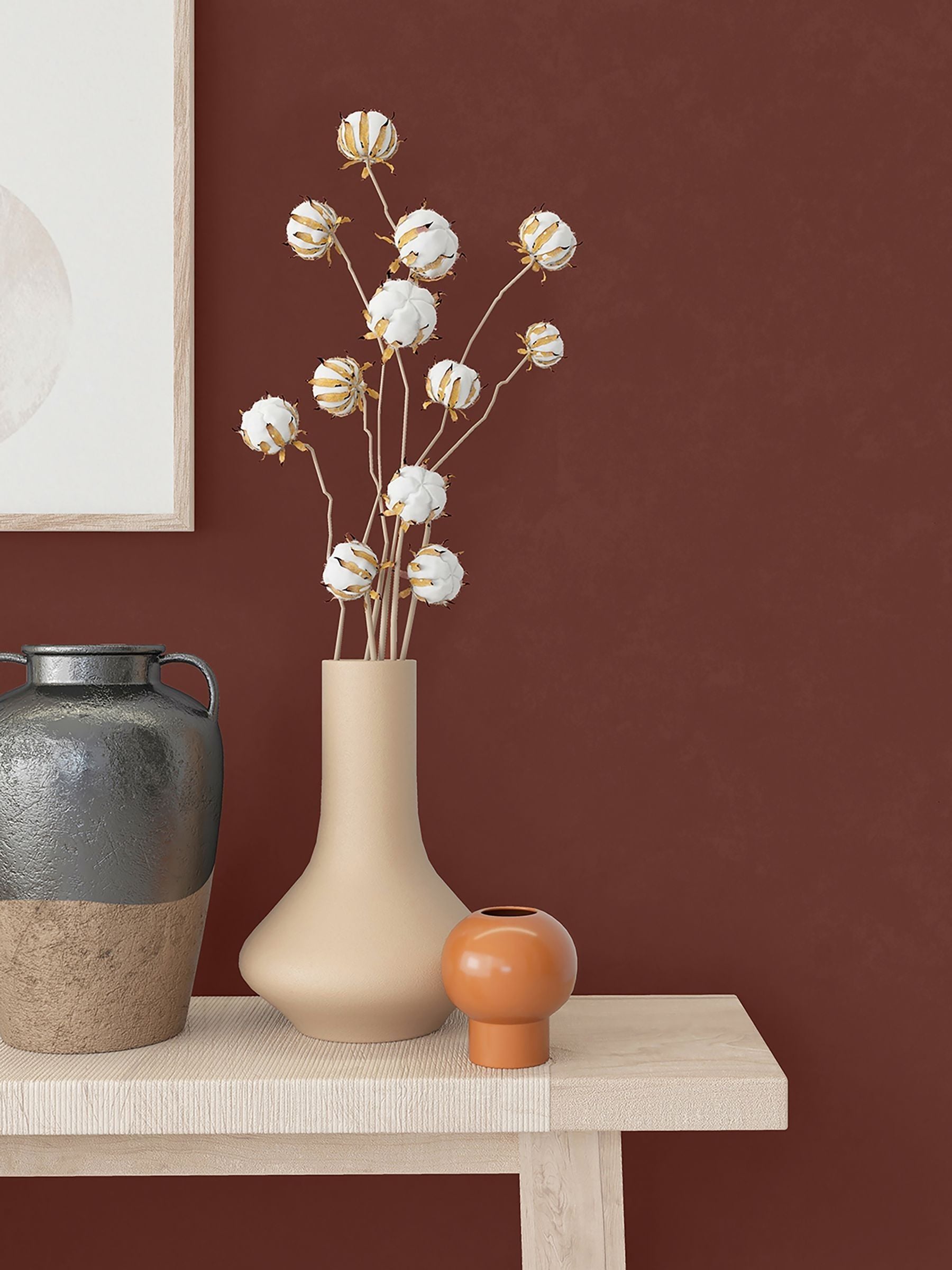 Galerie Red Terra clay texture wallpaper 10.05m - British product