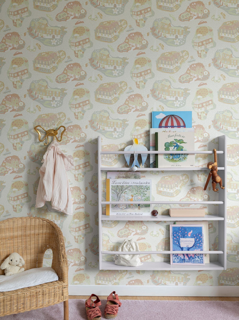 Galerie Wallcoverings Blue Resan Wallpaper 10.05m
