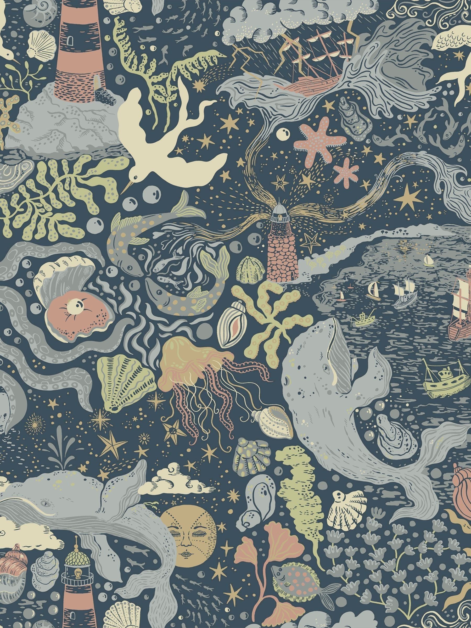 Galerie Blue Resan Nautical wallpaper 10.05m (British brand)