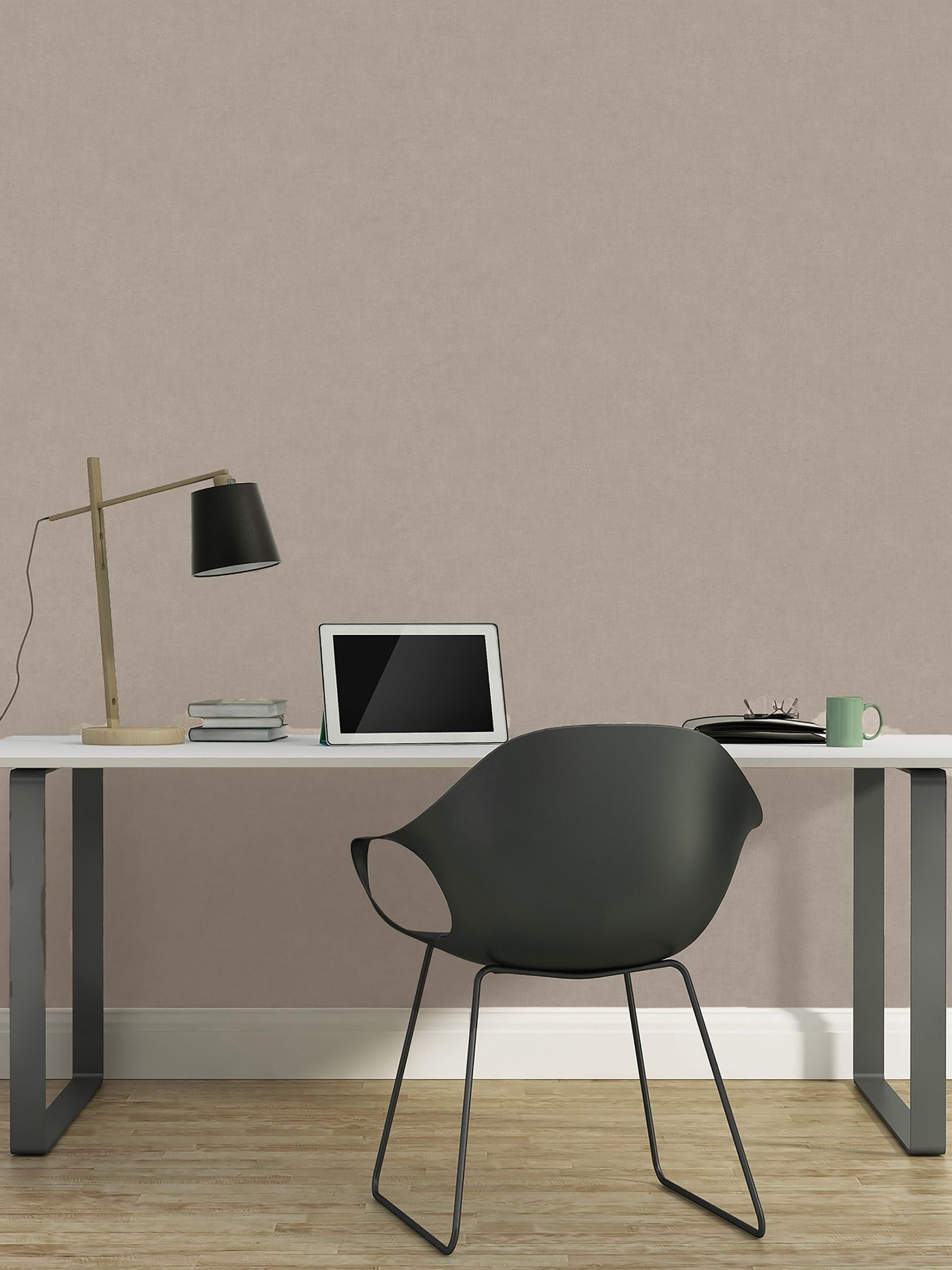 Galerie Wallcoverings Beige Horizon Plain Texture Wallpaper Roll 10.05m x 5.5cm