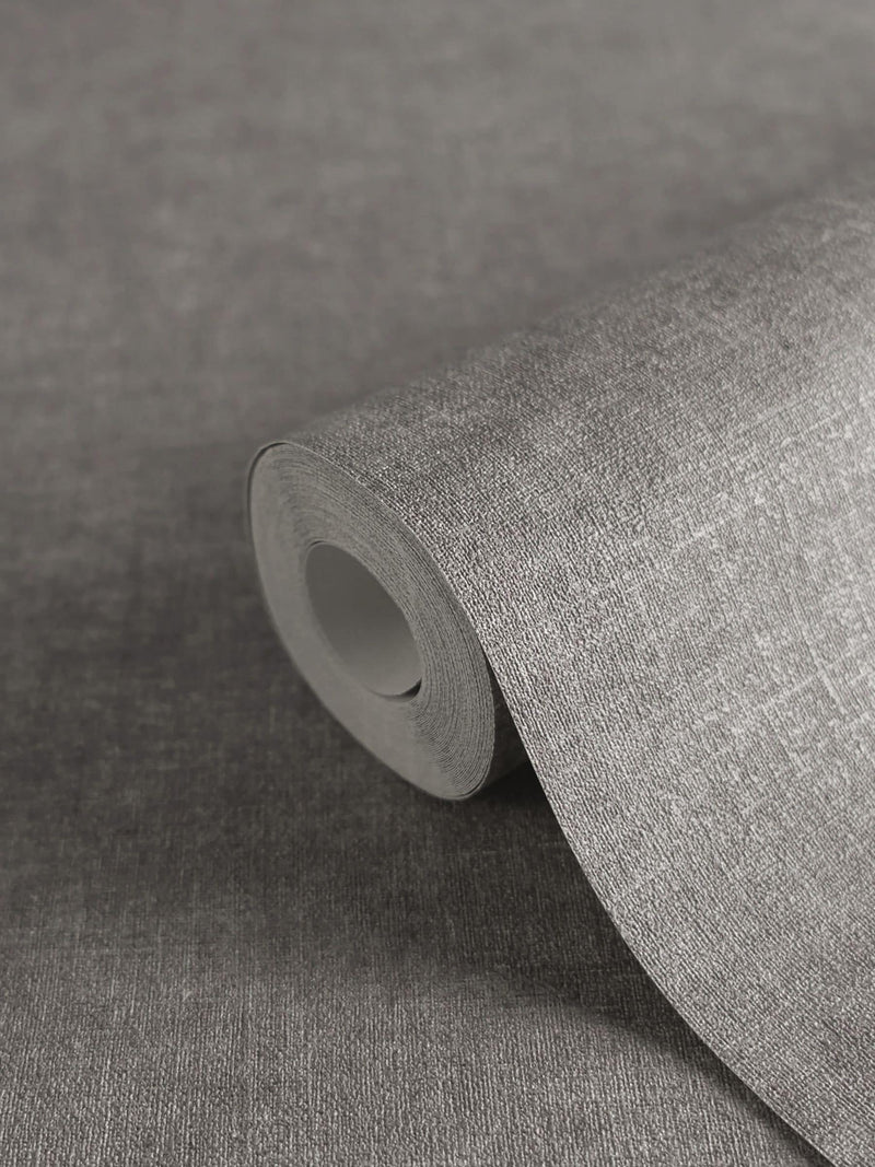 Galerie Wallcoverings Grey Horizon Plain Texture 10.05M Wallpaper