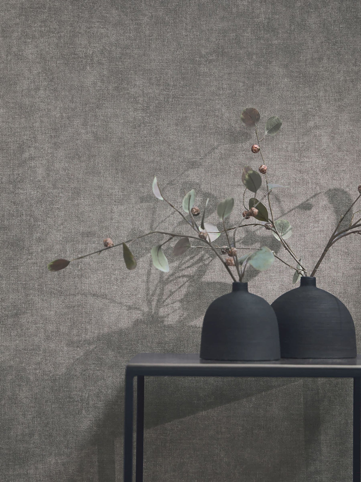 Galerie Wallcoverings Grey Horizon Plain Texture 10.05M Wallpaper