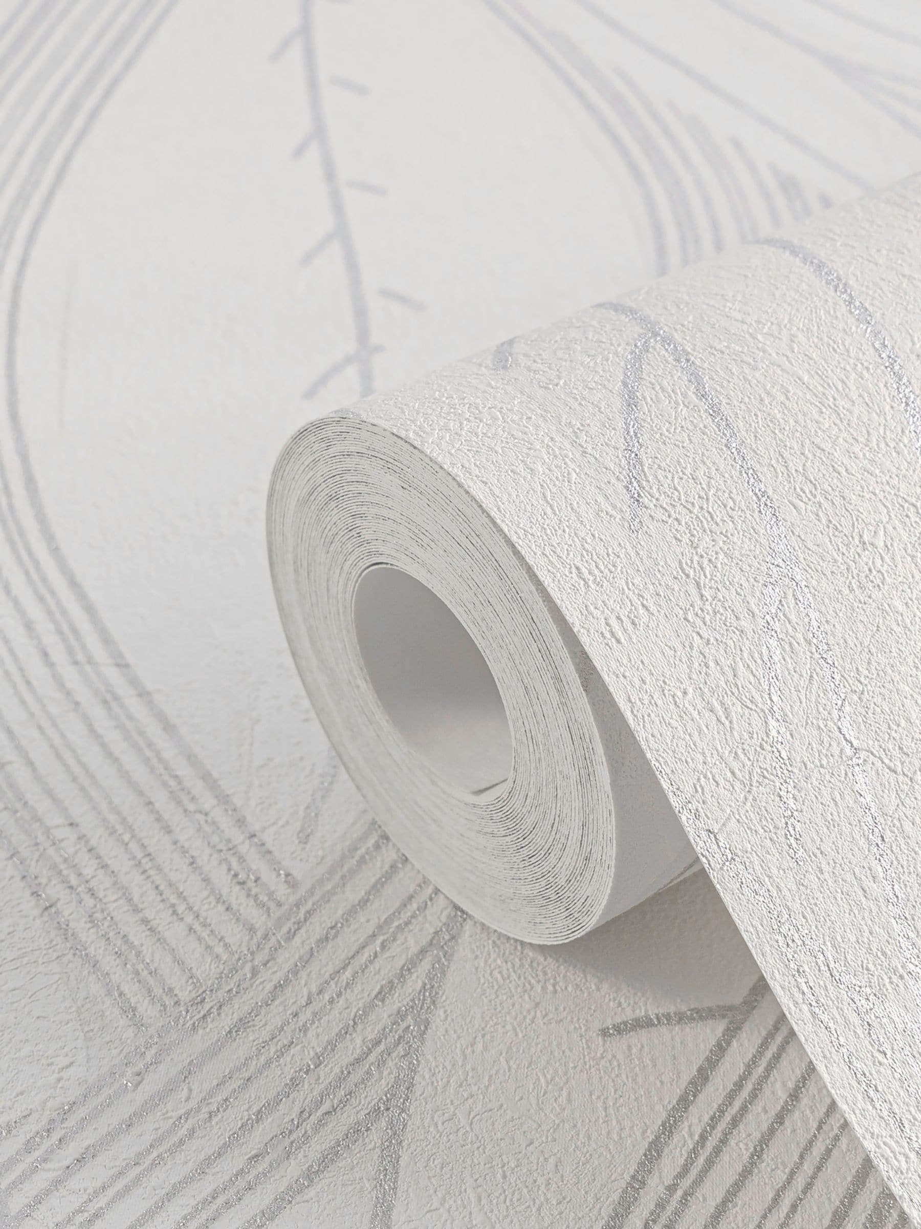 Galerie Wallcoverings White Horizon Tree Leaf 10.05M Wallpaper