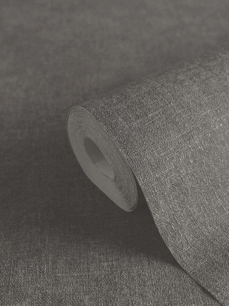 Galerie Wallcoverings Black Horizon Plain Texture 10.05M Wallpaper