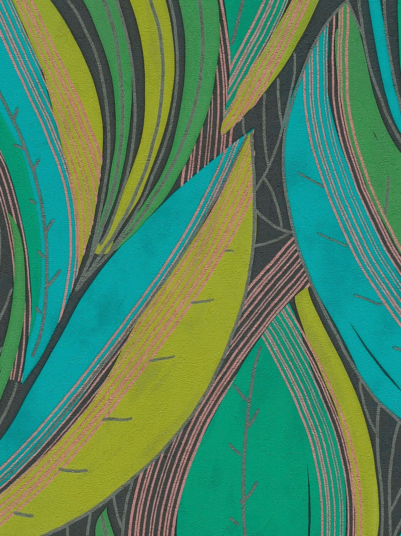 Galerie Wallcoverings Green Horizon Tree Leaf 10.05M Wallpaper