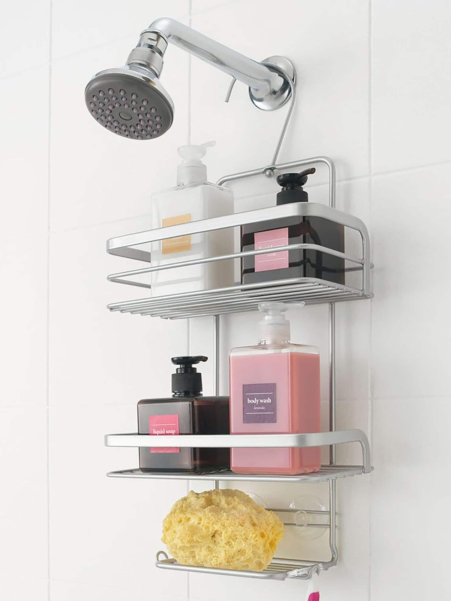 Metaltex Silver Viva Shower Caddy 47 cm - British product