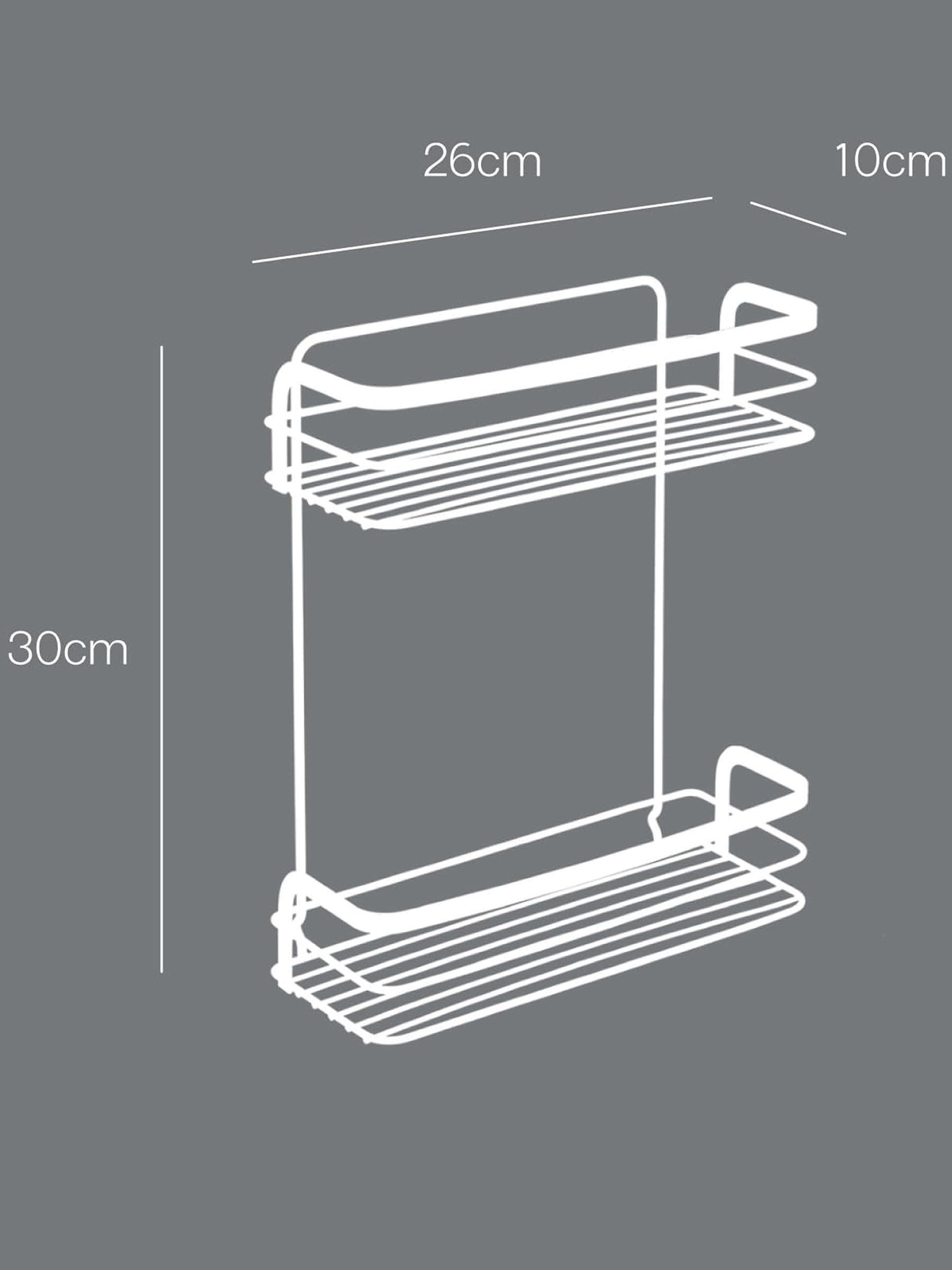 Metaltex Black Origin 2 tier shelf - British product