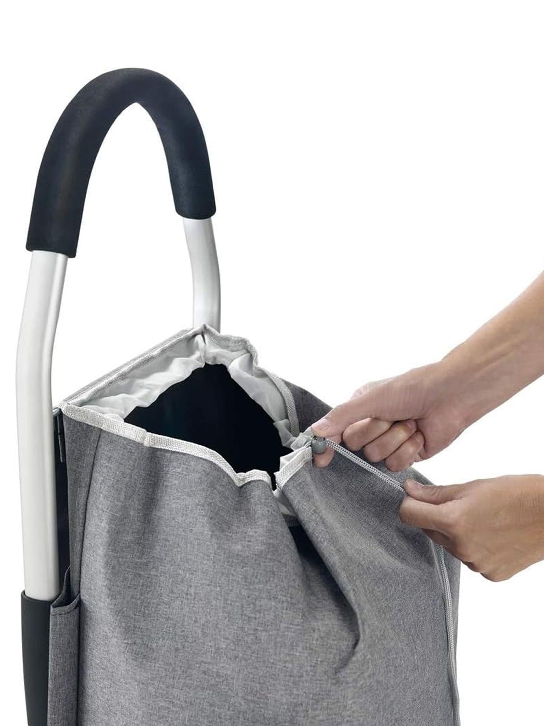 Metaltex Grey Magnolia shopping trolley 45L (British brand)
