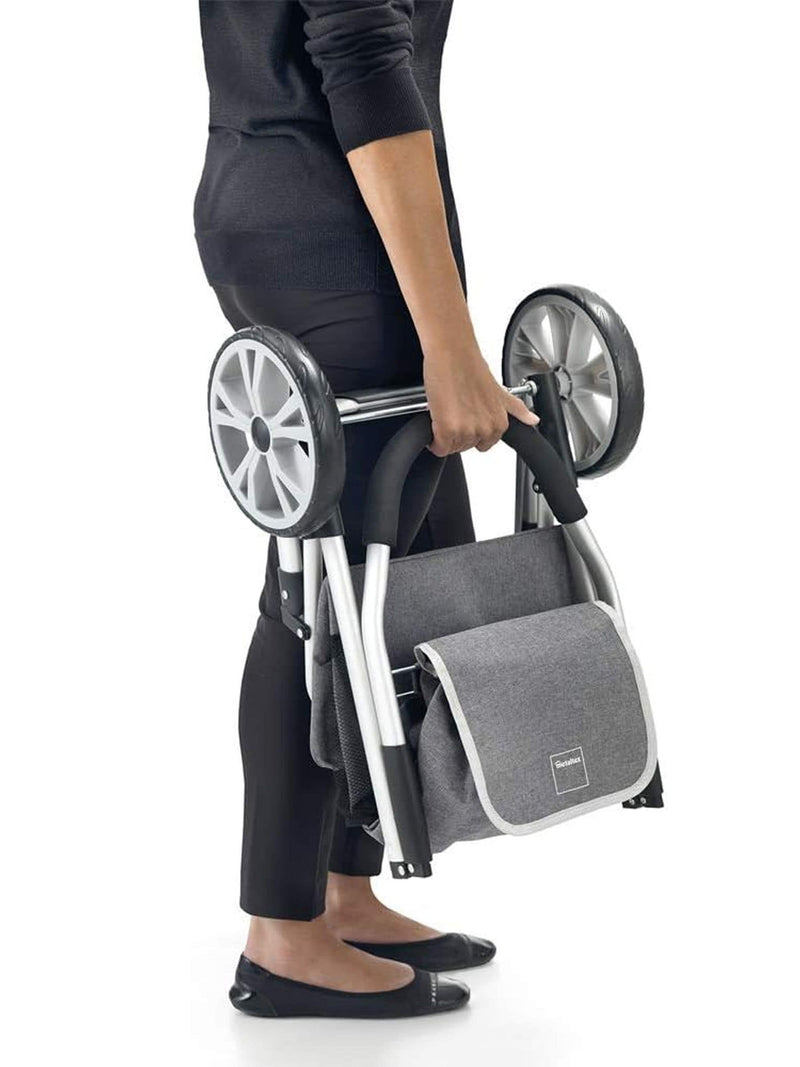 Metaltex Grey Magnolia shopping trolley 45L (British brand)