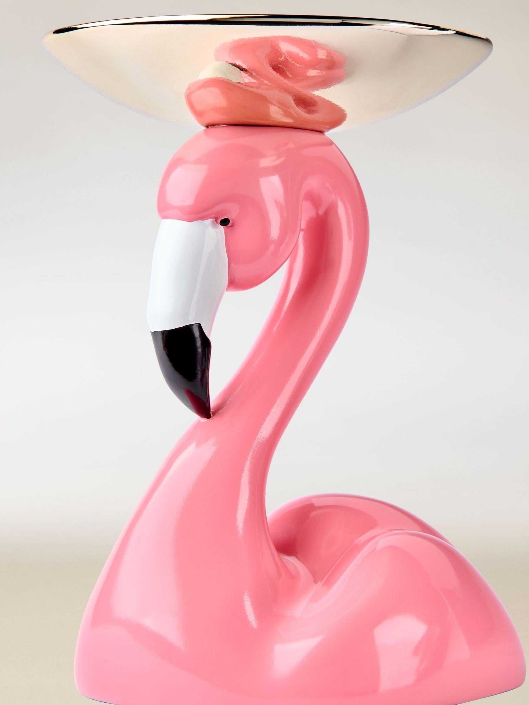 Bath & Body Works flamingo pedestal candle holder, imported from the UK