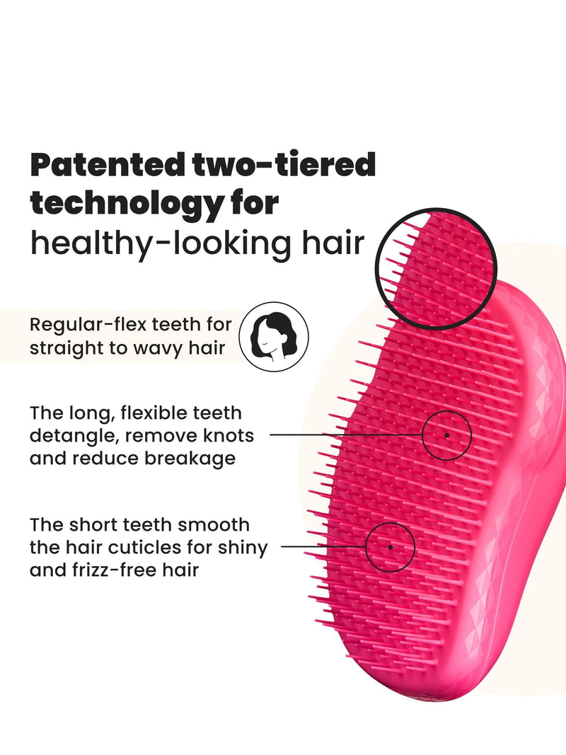 Tangle Teezer Original Pink Fizz hairbrush, imported from the UK