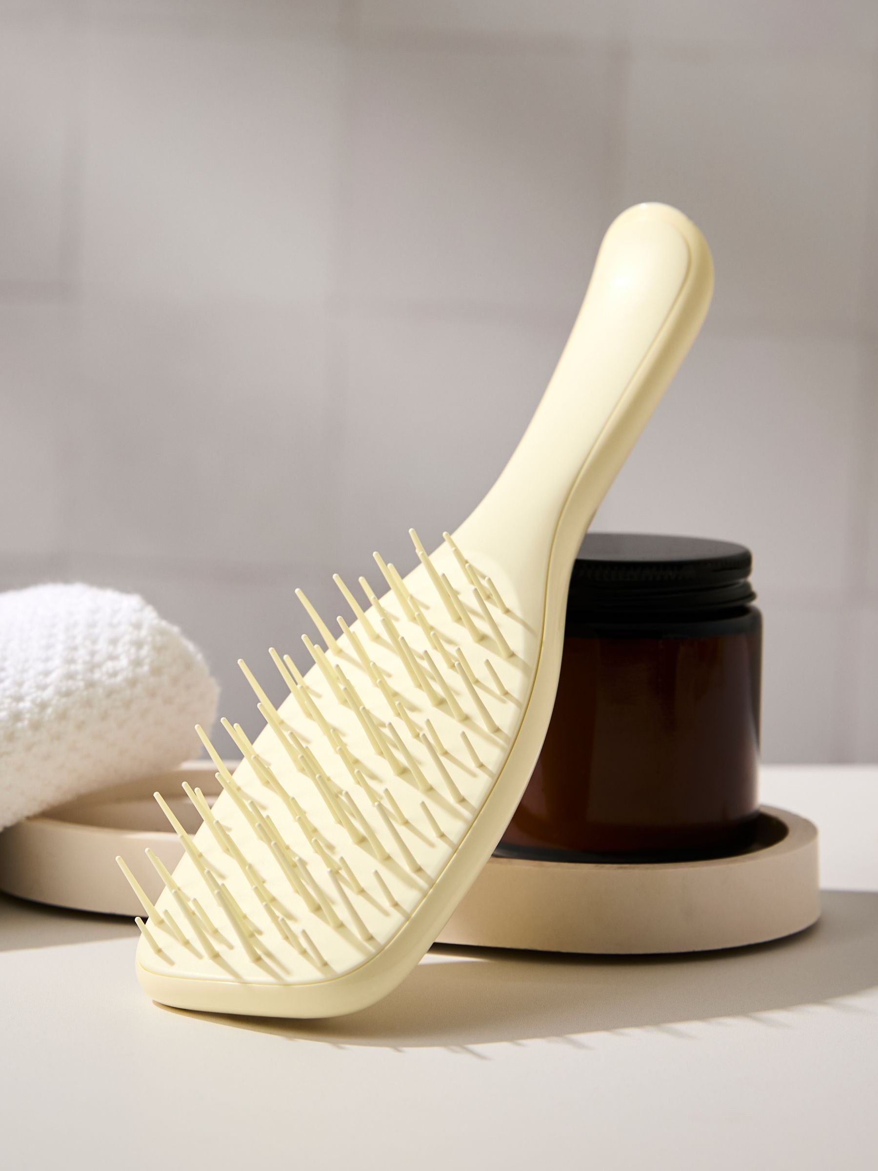 Tangle Teezer Ultimate Detangler Extra Gentle Chamomile Yellow hairbrush, imported from the UK