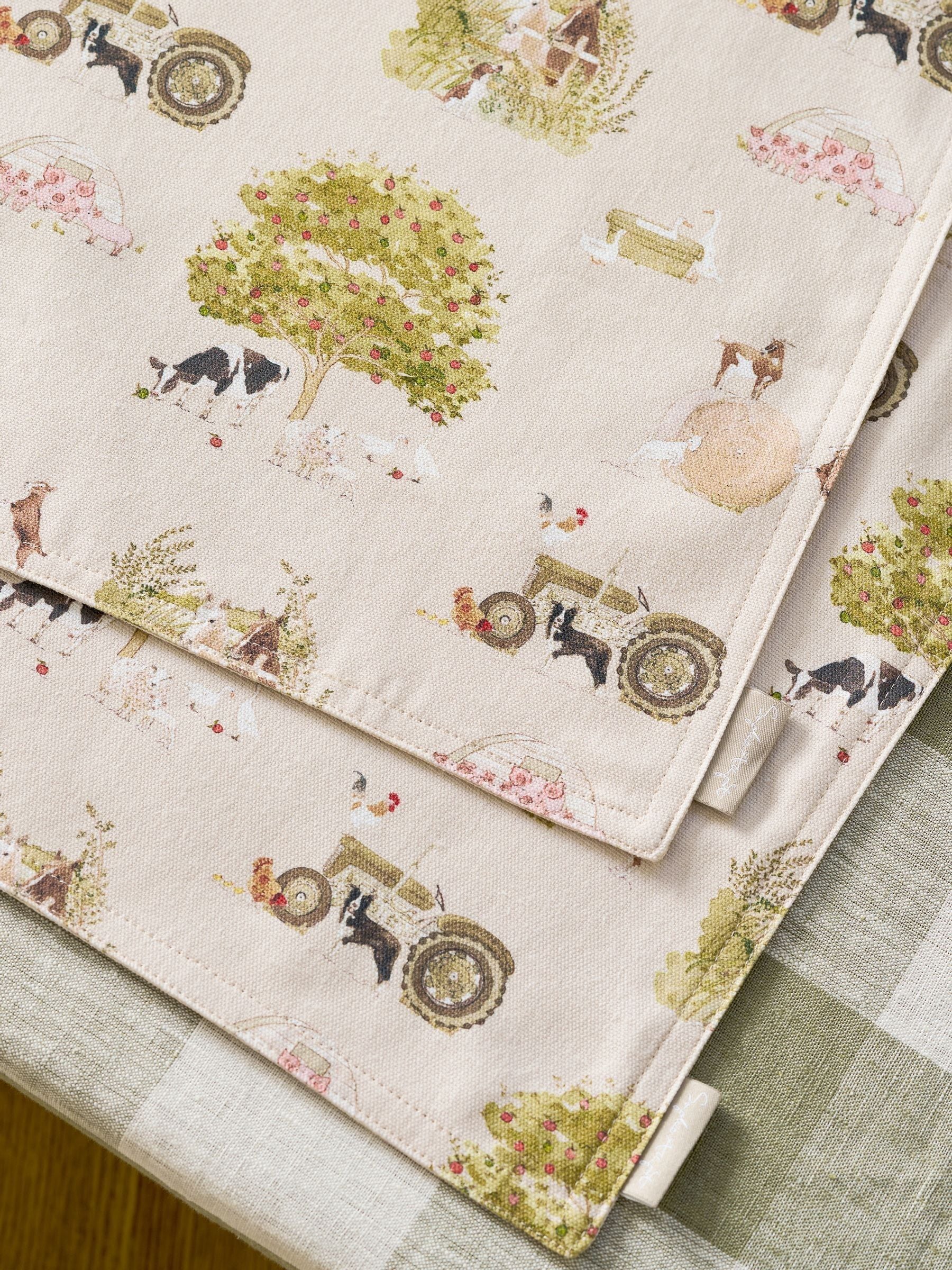 Sophie Allport farm friends placemats set of 2 30x40cm (British brand)