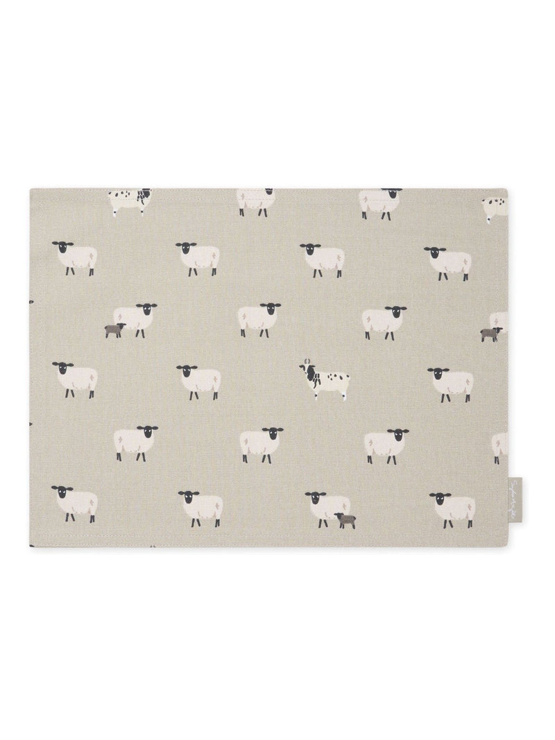 Sophie Allport grey sheep fabric placemats 30x40cm - British product