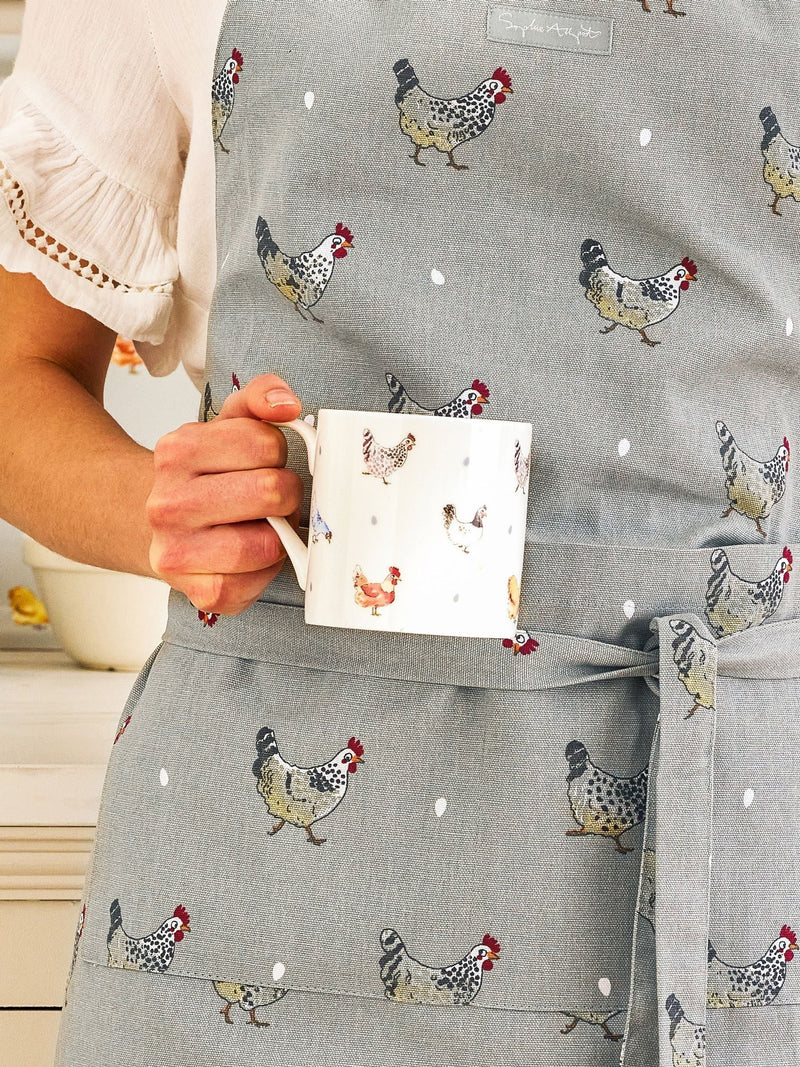 Sophie Allport Cluck Cluck Cluck fine bone china mug (British brand)