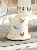 Sophie Allport Cluck Cluck Cluck fine bone china mug (British brand)