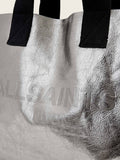 AllSaints Grey Izzy leather tote bag (British brand)