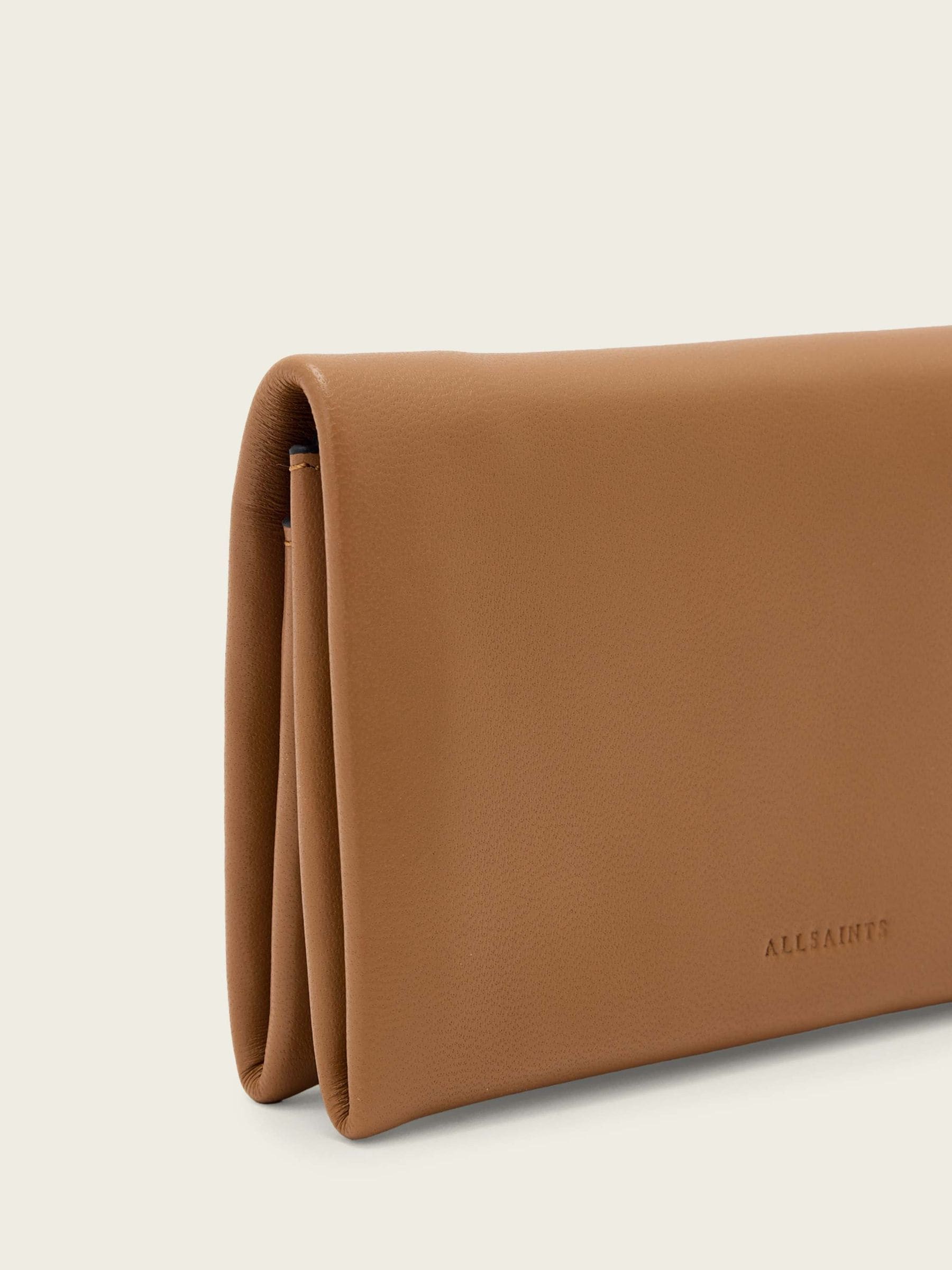 AllSaints light brown Harluna wallet, UK version