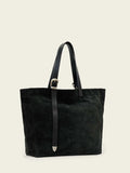 AllSaints Black Haven Suede tote bag - British product