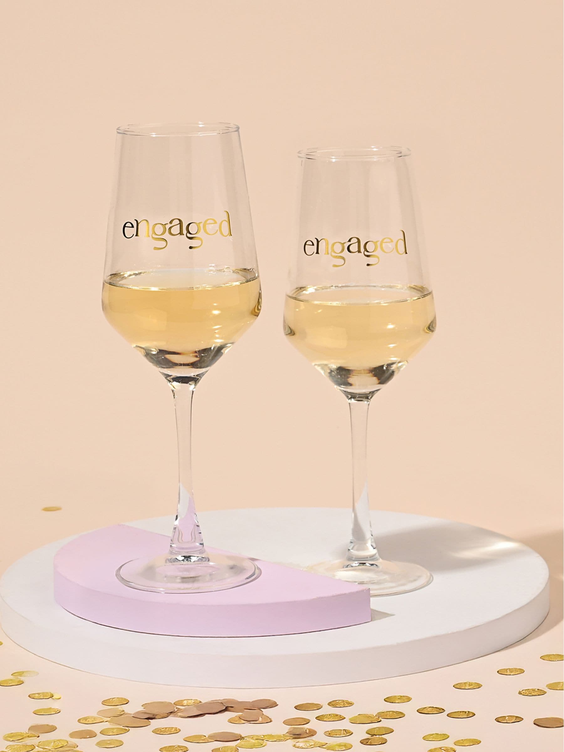 Widdop engaged wine glasses 22.5cm, imported from the UK