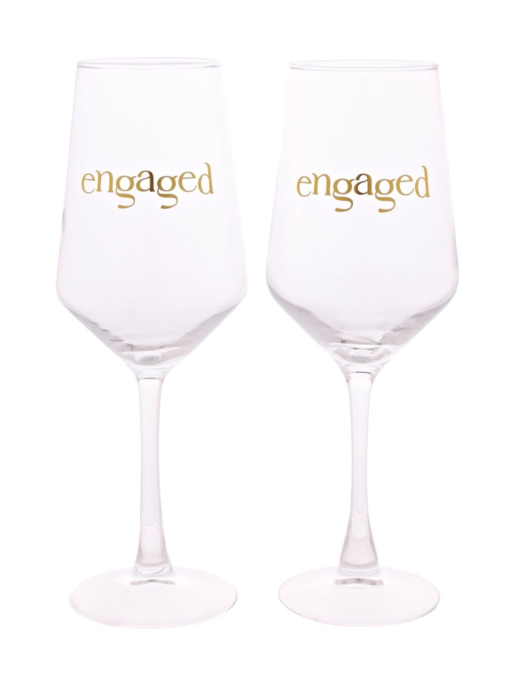 Widdop engaged wine glasses 22.5cm, imported from the UK