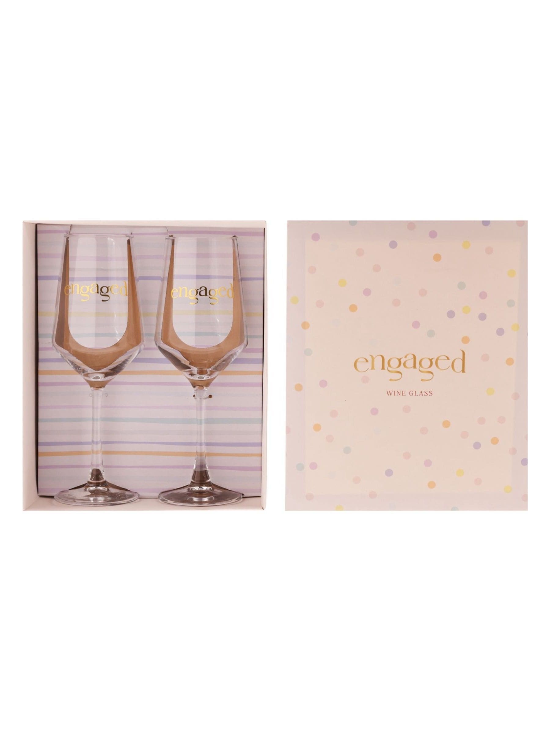 Widdop engaged wine glasses 22.5cm, imported from the UK