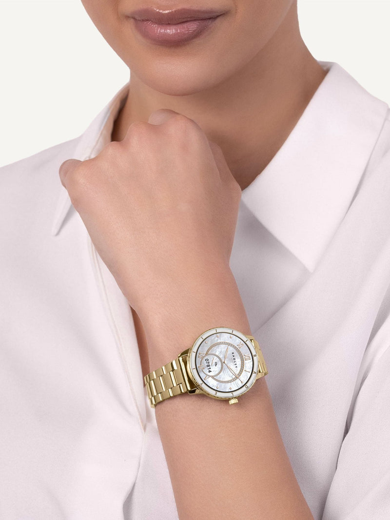 Radley gold plated stainless steel bracelet smart watch - British product