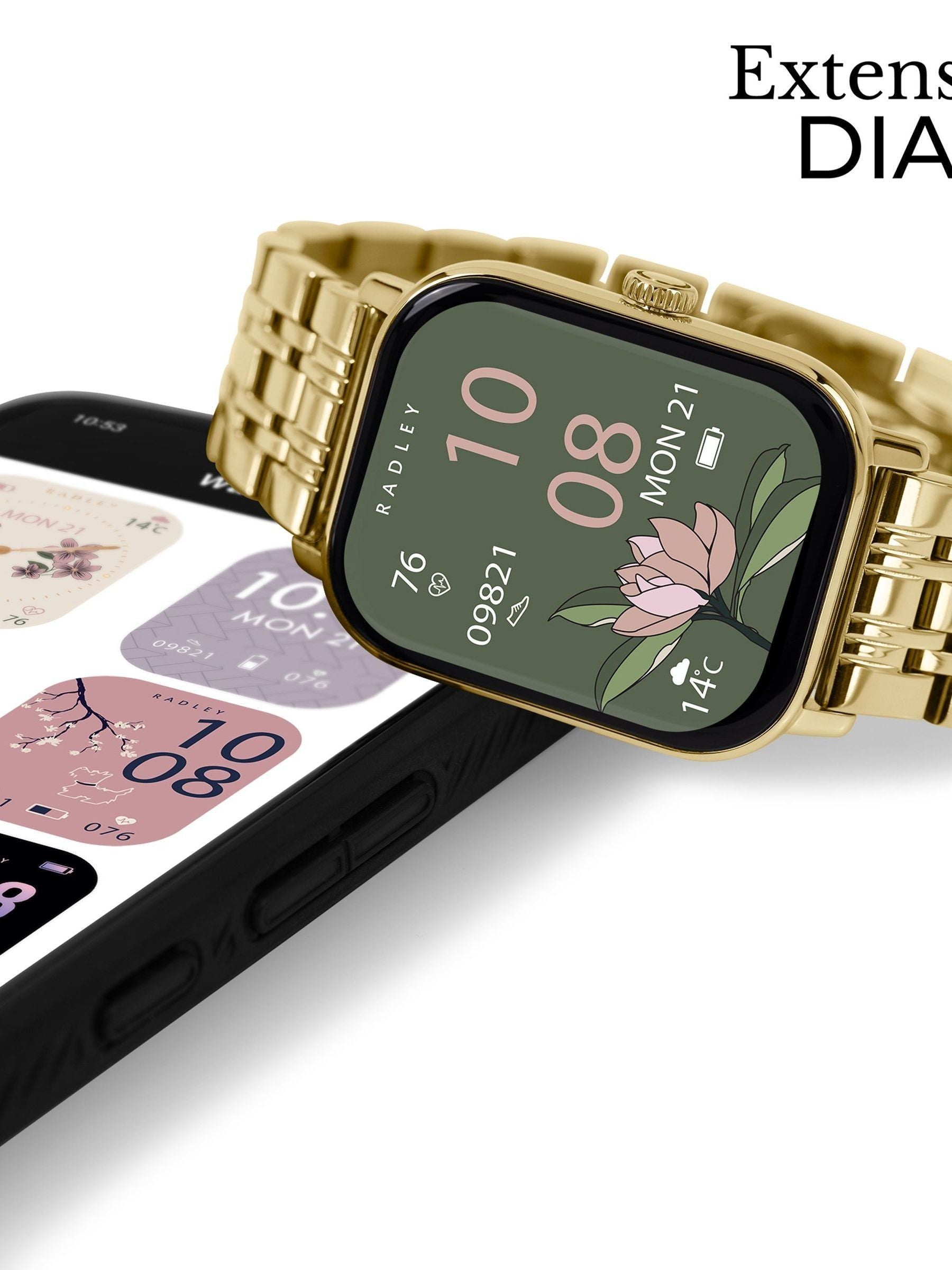 Radley smartwatch gold plated stainless steel bracelet - British product