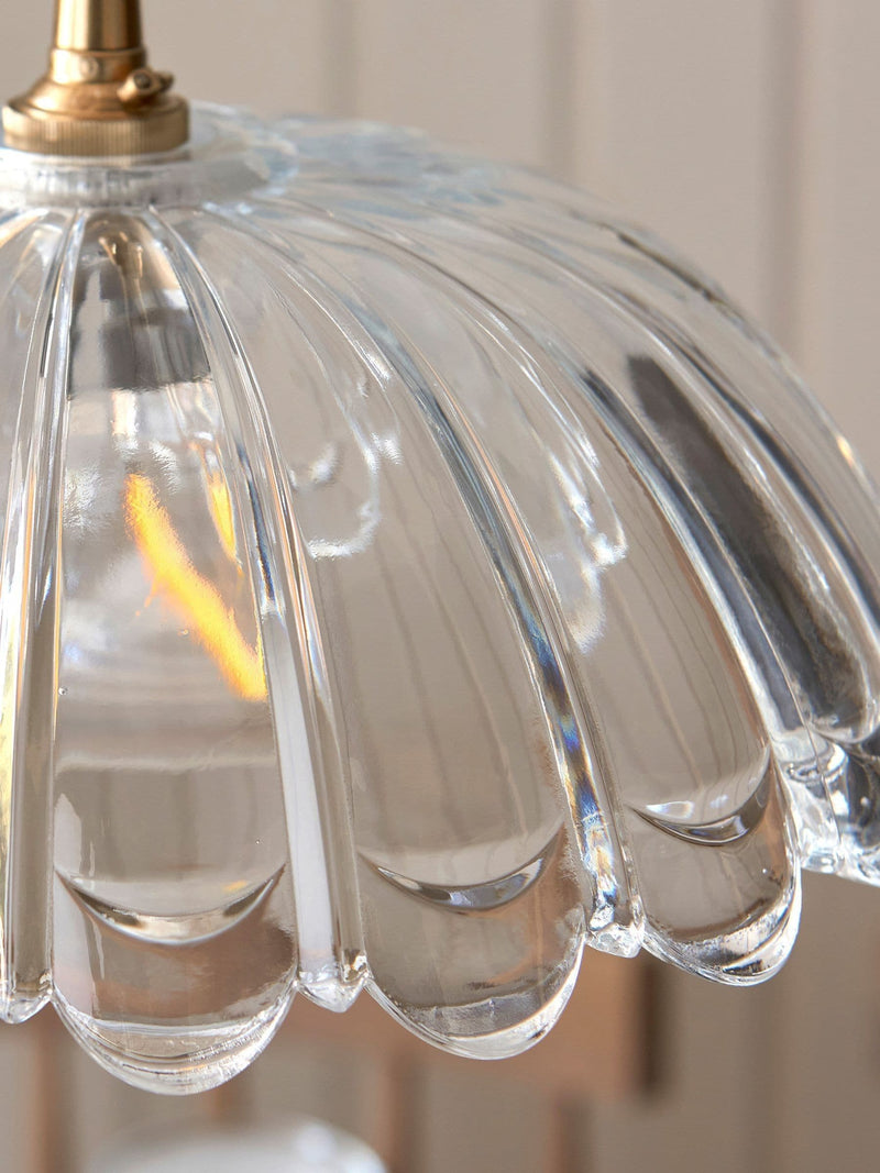 Gallery Home clear glass carnation ceiling light - British product