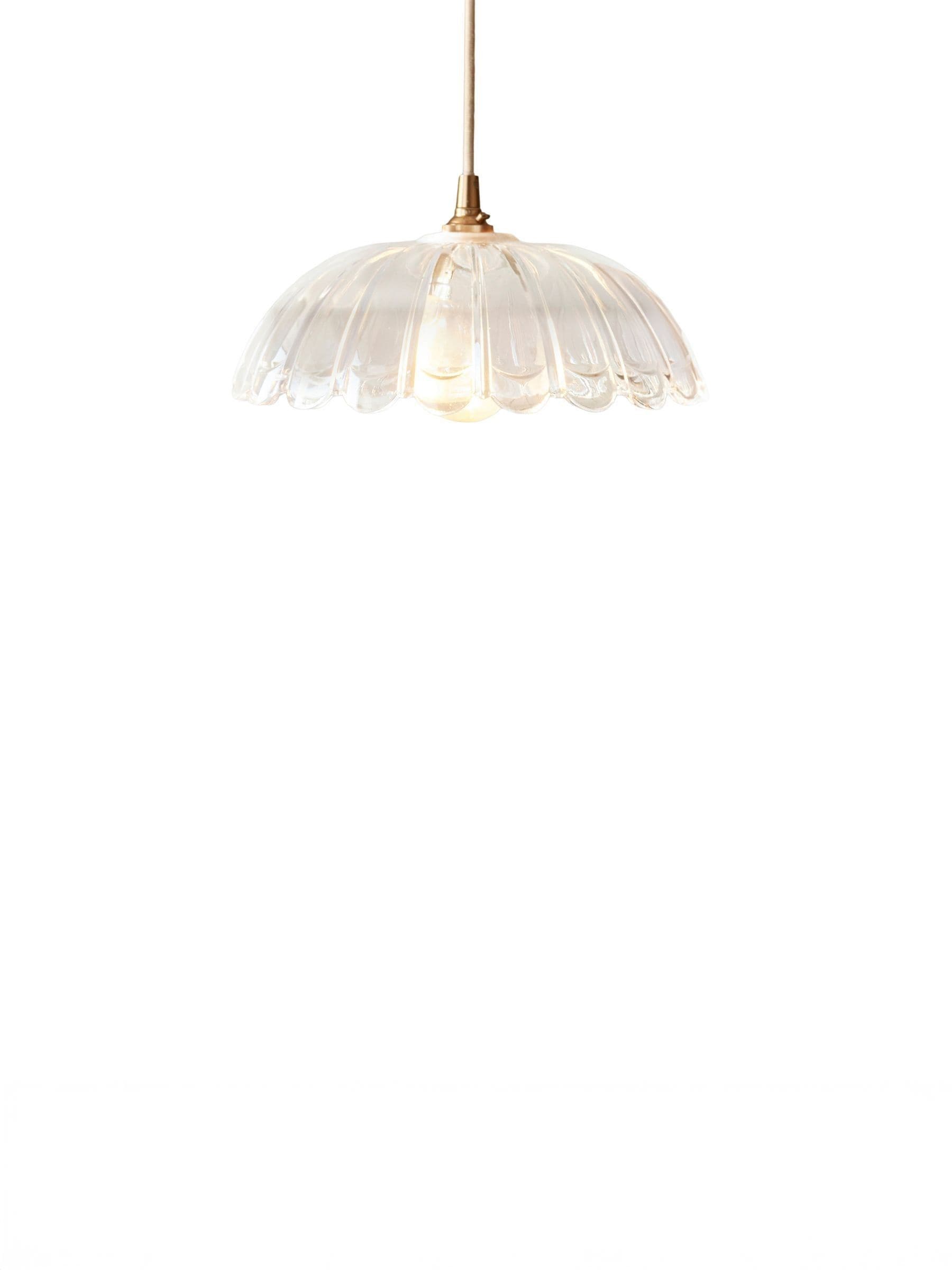 Gallery Home clear glass carnation ceiling light - British product